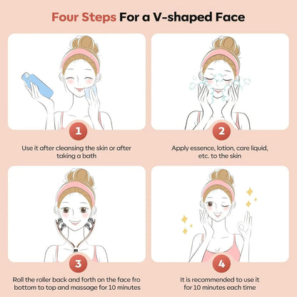V Face EMS Face Lifting Roller Massager