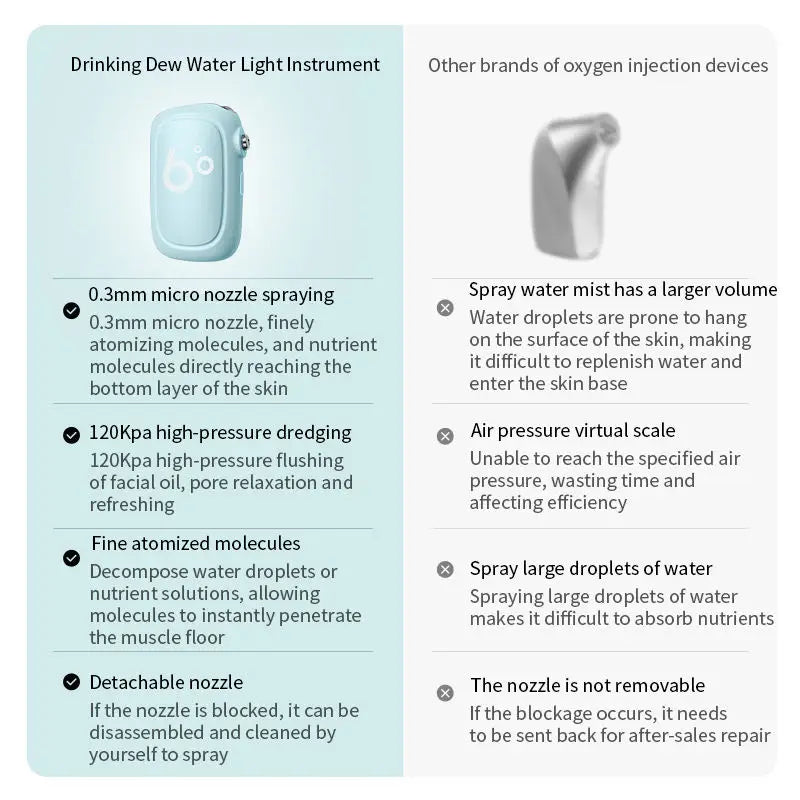 Handheld Water Sprayer with Nano-Atomizing Facial Care Device