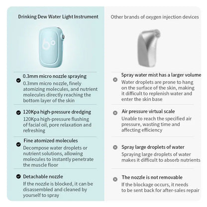 Handheld Water Sprayer with Nano-Atomizing Facial Care Device