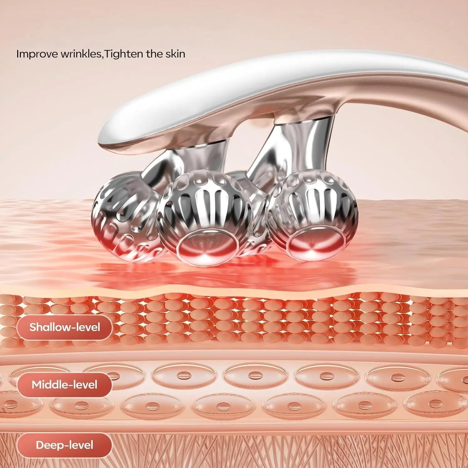 V Face EMS Face Lifting Roller Massager